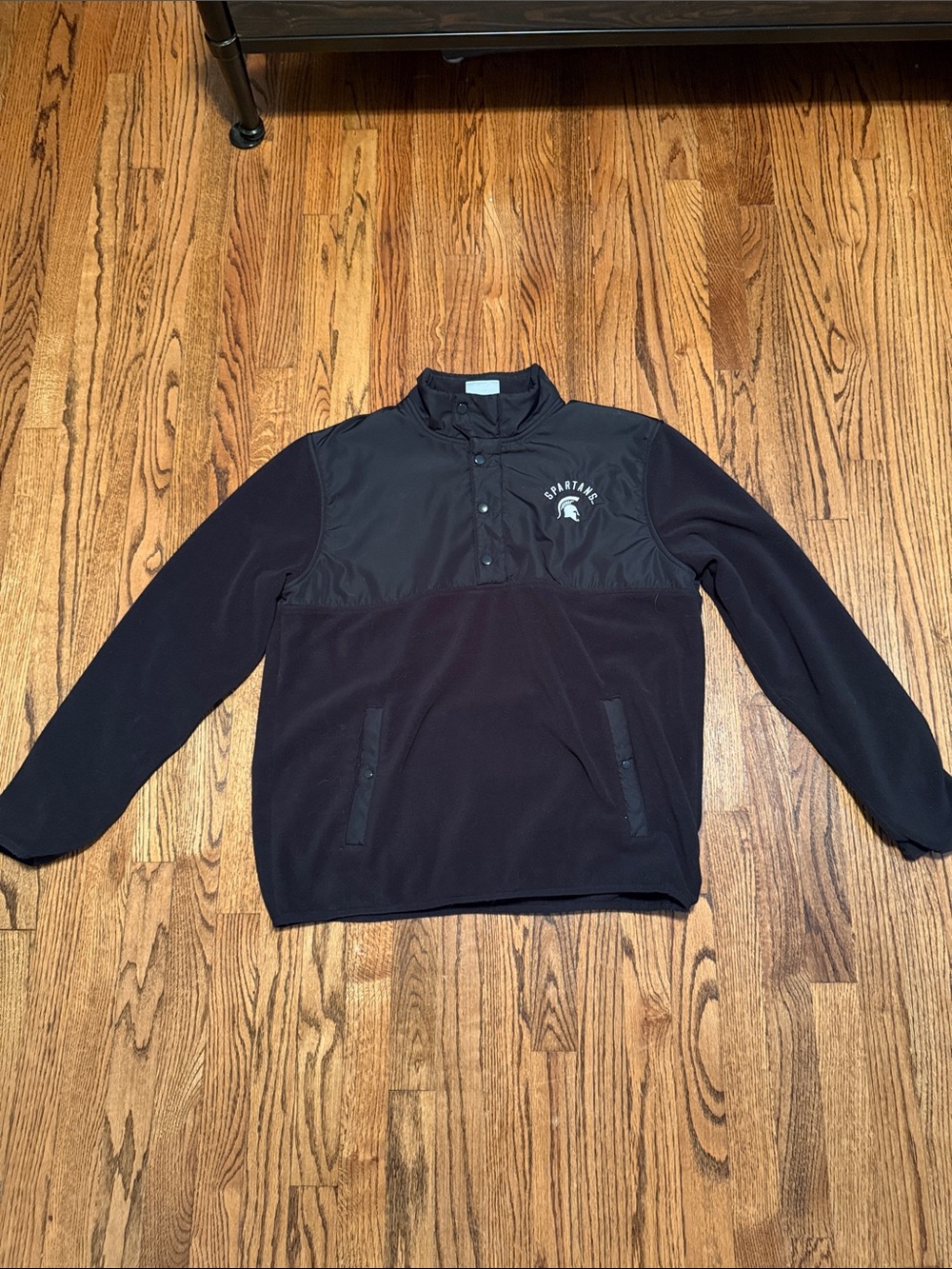 Champion Black Pullover Zip-Up Sweater